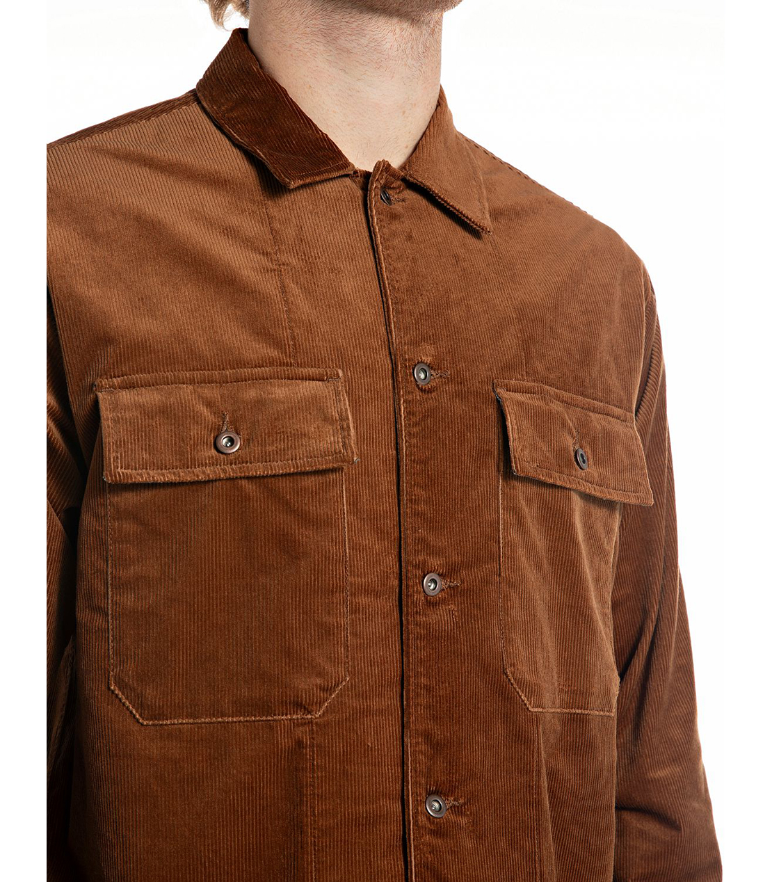 コーデュロイ オーバーシャツ 詳細画像 ブランデー 3